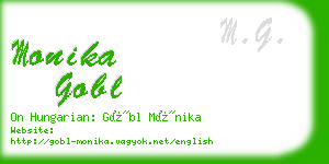 monika gobl business card